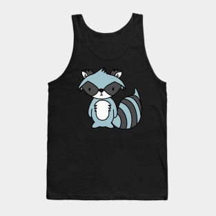 Blue Racoon Tank Top